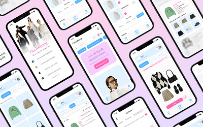 A personalized shopping and outfit picker application branding ui