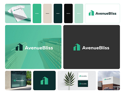 Avenue Bliss Branding apartment branding app brand design branding branding design building branding company branding construction design environment branding graphic design illustration logo property real estate room branding ui ux vector