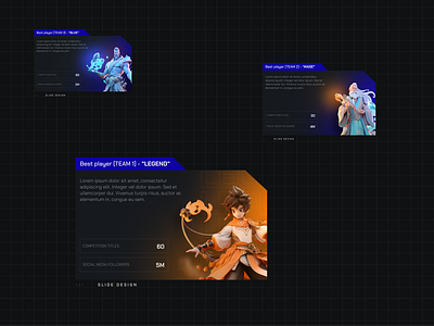 Pitch deck design for e-sport industry branding design figma graphic design illustration illustrations pitch deck presentation