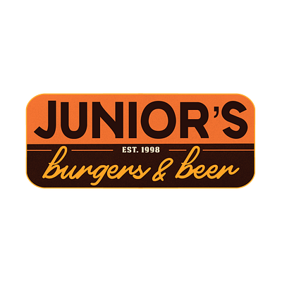 Junior's Restaurant Logo busines food logo marketing restaurant