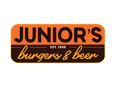 Junior's Restaurant Logo busines food logo marketing restaurant