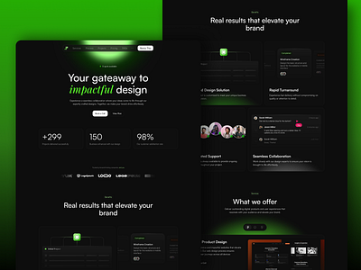 Synchronize - Design Agency Template for Framer agency landing page agency website design agency framer framer template