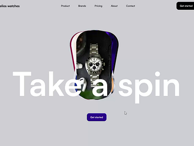 Spinning Carousel Animation For Watch Collection Website - Figma animation branding figma graphic design product design ui uianimation ux watchcollection