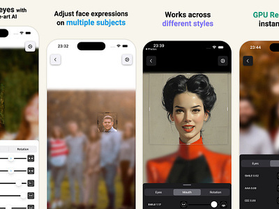 App Update - New Icon and UI ai appstore artificial intelligence faceexpression figma ios photoeditor