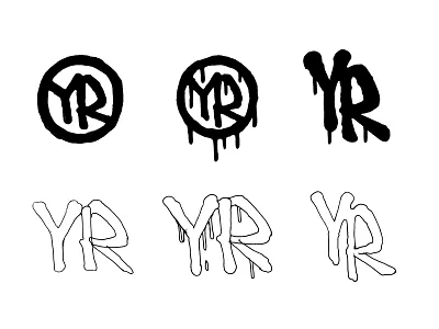 YR. Sketches branding design logo monogram music sketch typography yuko rade