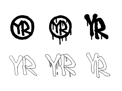 YR. Sketches branding design logo monogram music sketch typography yuko rade