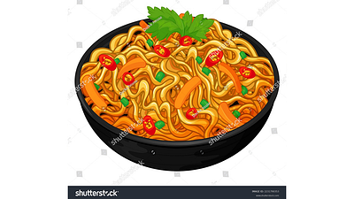 Asian noodles food menu illustration vector. anime asian noodles cartoon chinese food food illustration icon illustration japanese food manga noodles noodles icon noodles vector vector