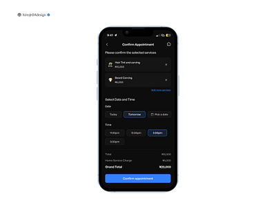 Confirm Appointment💫 design mobile app ui ui design