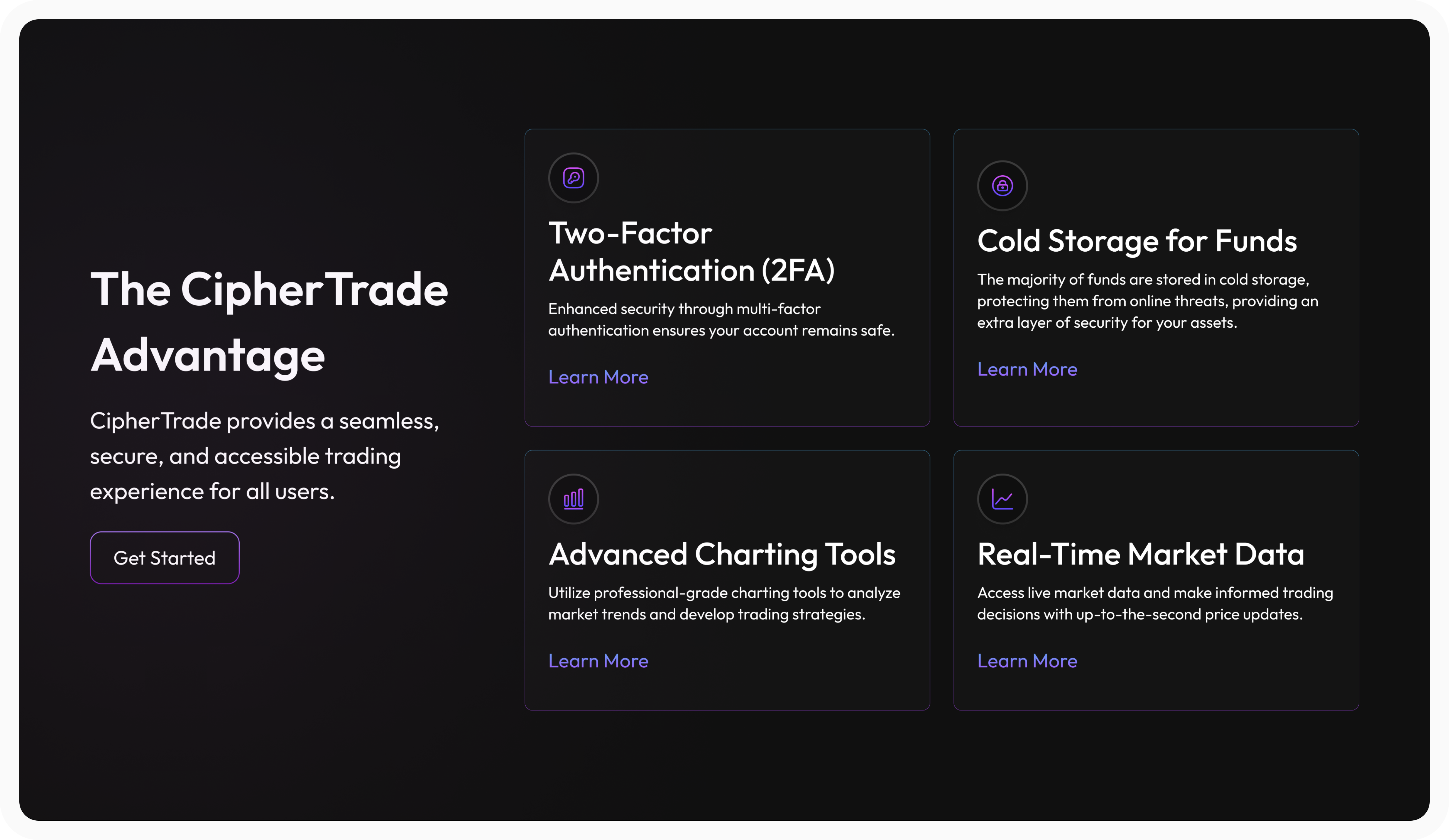 Features Section crypto design landing page ui uidesign uiux web web design web3
