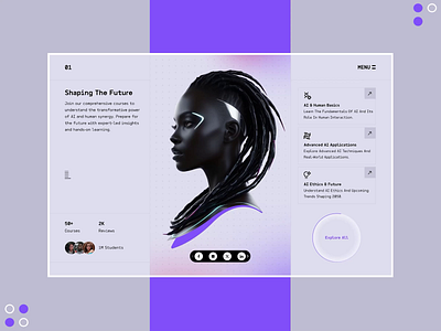 Futuristic Hero Section Design with Advanced Figma Interactions designsense ui ux designer