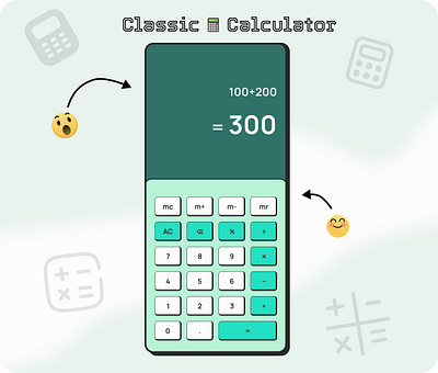 Classic Calculator app UI app calculator classic design figma ui