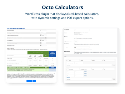 Dynamic Calculator Plugin for WordPress Integrated with Excel javascript php plugin wordpress