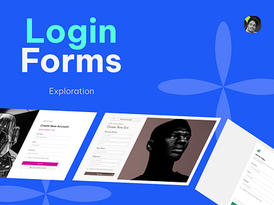 Login form Exploration blue blue gold branding forms graphic design login ui