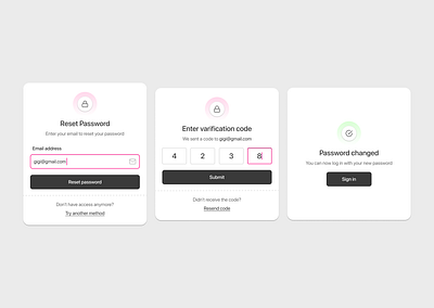 Reset / change password UI design app application dail daily ui design mobile app password ui ui design uiux ux design web design website