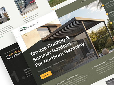 Home renovation and roofing company construction home landing page renovation ui design