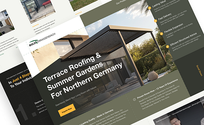 Home renovation and roofing company construction home landing page renovation ui design