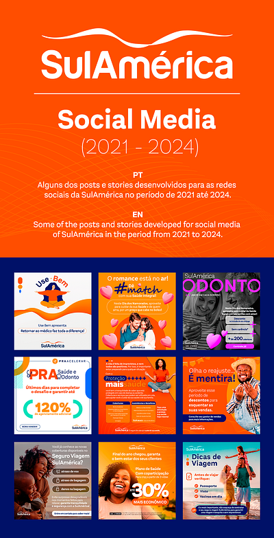 SulAmérica Social Media (2021 - 2024) braziliandesigner design design art graphic design graphicdesign marketingdesign socialmedia socialmediadesign