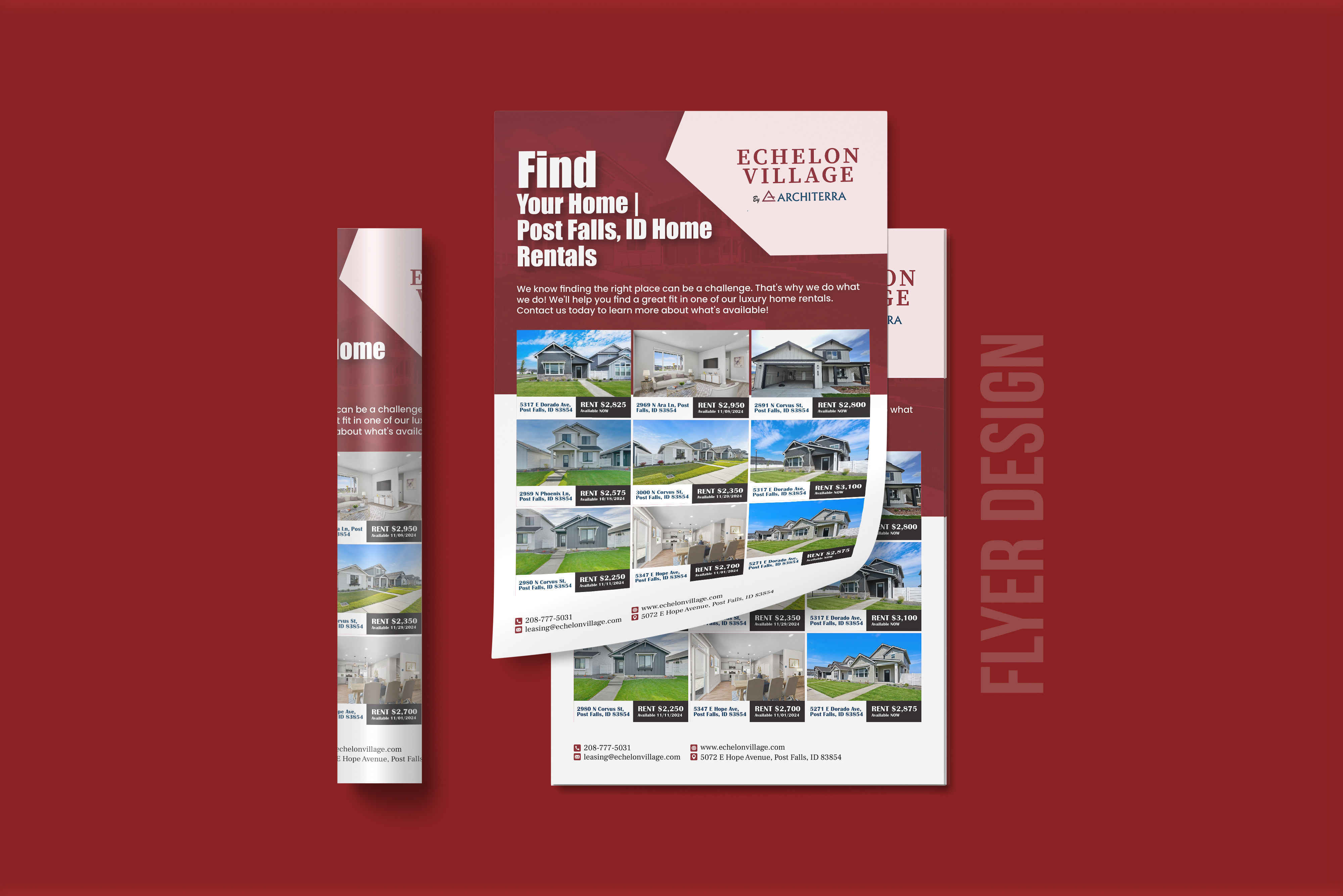 Example of Professional Flyer Design | One Sheet