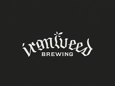 Ironweed Brewing Concept beer branding brewery illustration lettering lockup logo wordmark