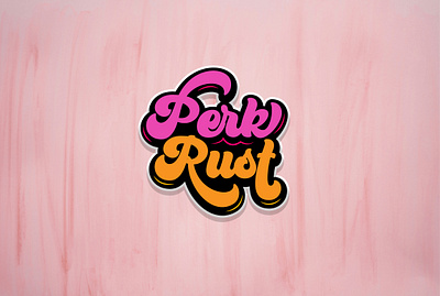 Bold Typography bold typography logo color contrast logo design colorful text based logo creative font logo design custom logo with script font custom script logo hand lettered typography logo modern script font logo perkrust branding design perkrust logo typography pink and yellow logo pink background logo design playful brand identity retro inspired typography logo script font logo design stylish logo design for branding vibrant logo design