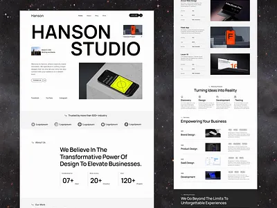 Agency Landing Page agency landing page agency landing page deisgn agency ui design business website consulting consulting website dark mode deisgn figma it firm it firm website landing page service ui ui deisgn uiux ux website website deisgn