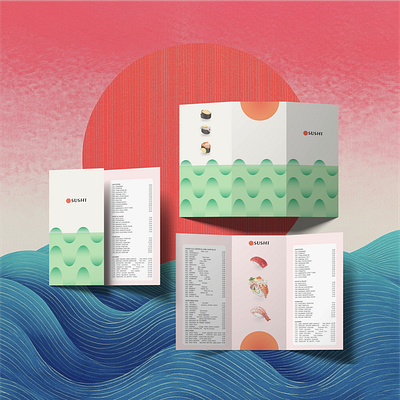 SUSHI Branding branding graphic design printing social media