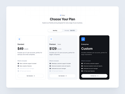 Pricing - SquareUi design system figma pricing pricing page product design ui ux web design