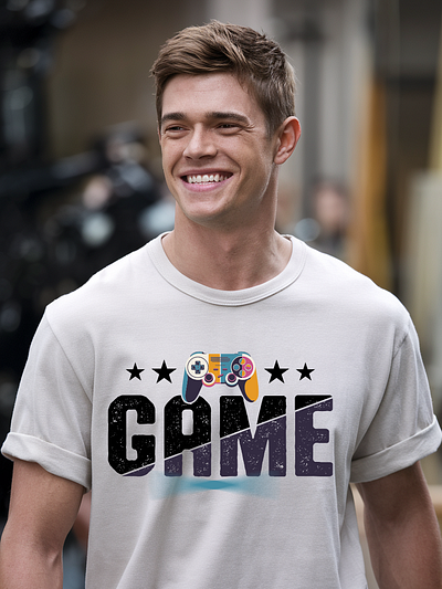 Game t shirt design branding design game game t shirt graphic design illustration logo logo design t shirt design typography design vector