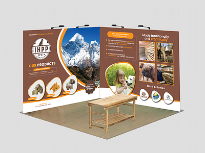 L-shape Trade Show booth Banner Custom Design. backdrop banner banner ad banner design branding custombanner tradeshowdesign