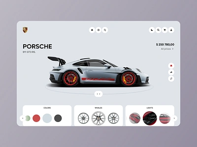 Porsche - configurator website app auto auto service car car service car website config configurator design minimal platform porsche product rental ui ux web white