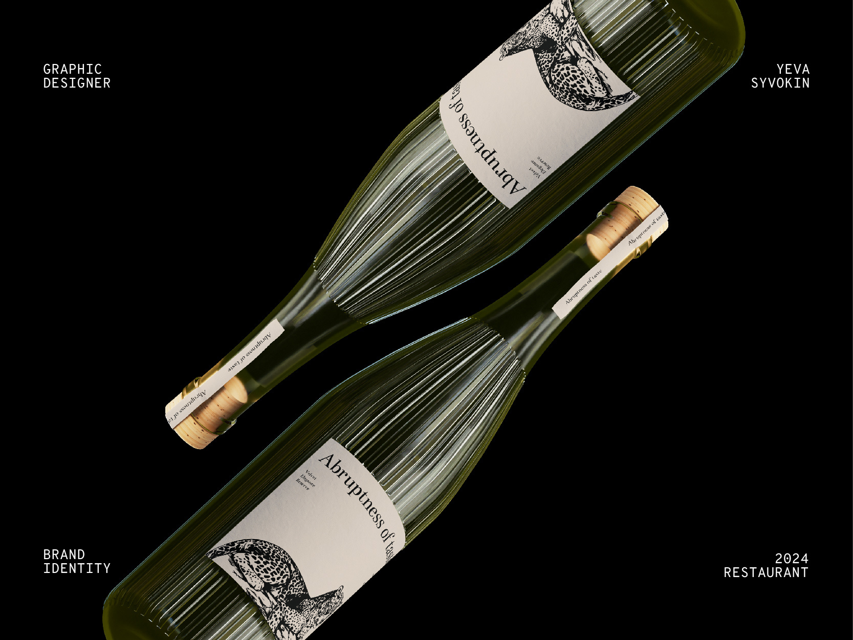 Restaurant brand identity, logotype, branding bottle branding business card cafe design design sign designer food graphic design graphic designer illustrator instagram leopard logo luxury post postcard restaurant stories vine