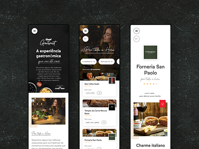 iFood Gourmet delivery food gourmet ifood responsive restaurant ui ux