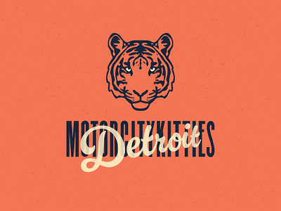 Detroit Tigers - The Motor City Kitties baseball branding detroit identity logo tiger vector