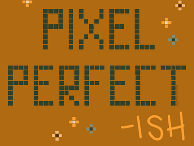 Peachtober 2024 Day 10: Pixel illustration typography