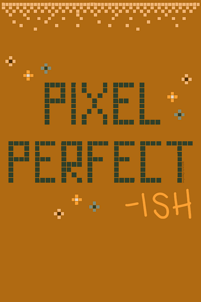 Peachtober 2024 Day 10: Pixel illustration typography