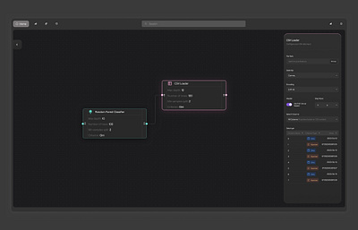 Nexus - ML Pipeline Builder 🔥 app branding builder colors connected dark darkmode data floating flow ml productdesign sidebar ui ux web