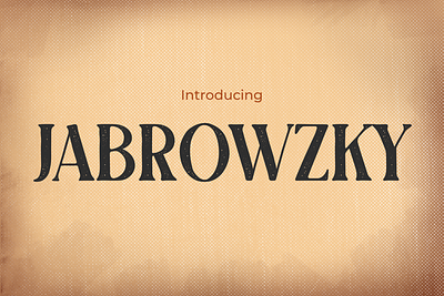 Jabrowzky – The Ultimate Vintage Retro Font display font retro font vintage font