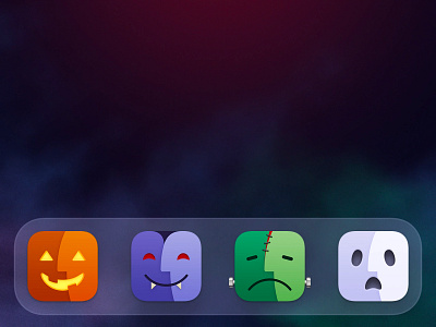 Halloween Finders app design dracula finder frankenstein ghost halloween icon icons illustration jack o lantern mac macos pumpkin scary spooky vampire