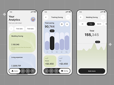 Finance Mobile APP | UI APP Design creative finance finance app design mobile app design saving ui design ui ux design