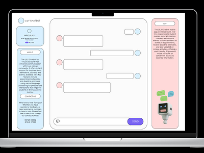 LILY ENQUIRY CHATBOT graphic design ui