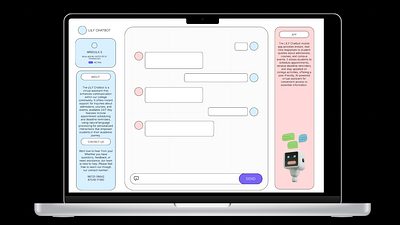 LILY ENQUIRY CHATBOT graphic design ui