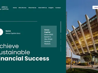 Areca Hero Banner banner branding graphic design ui ux