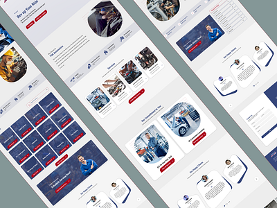 Car Repair website design figma logodesign mockup ui ux uxresearch