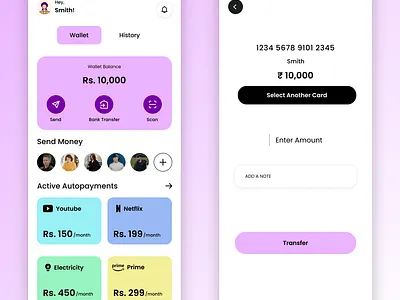 E Wallet Mobile App dailyui ewallet figma mobileapp ui uidesign uiux uiuxdesign ux uxdesign