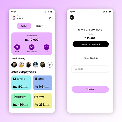 E Wallet Mobile App dailyui ewallet figma mobileapp ui uidesign uiux uiuxdesign ux uxdesign