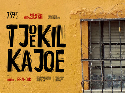 Tjoekil Kajoe - Vernacular Font culture display font fonts grunge handdrawn handmade header heritage indonesia magazine retro rough sans sansserif typeface typetypo typography vernacular vintage