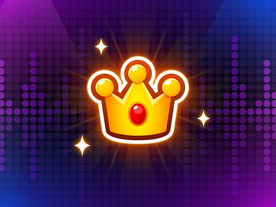 Piano Purple Tiles: Vip Icon crown crown icon game game icon golden crown icon icon design music music game piano piano game piano tiles ruby vip icon