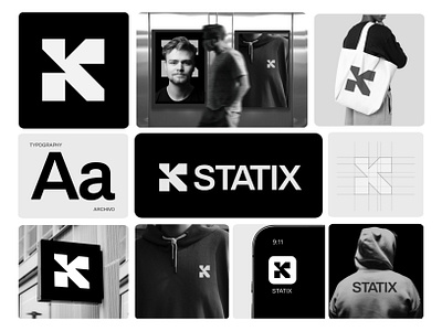 Statix - Logo & Branding Design app icon apparel brand identity brand logo branding business logo clothing loho company logo fashion fashion shop icon identity lettermarks logo logo branding modern logo startup logo streetwear urban visual identity