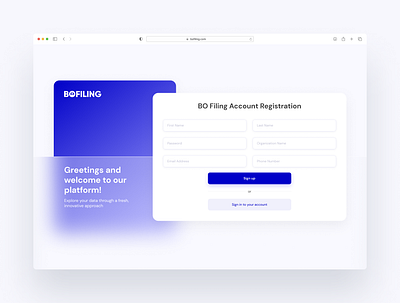 BO Filing ui