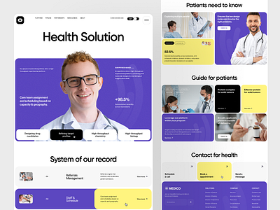 Medical Website design doctors health healthcare home page hospital lab landing page medical medical care medicine ui user experience ux web web design web marketing webdesign website website design